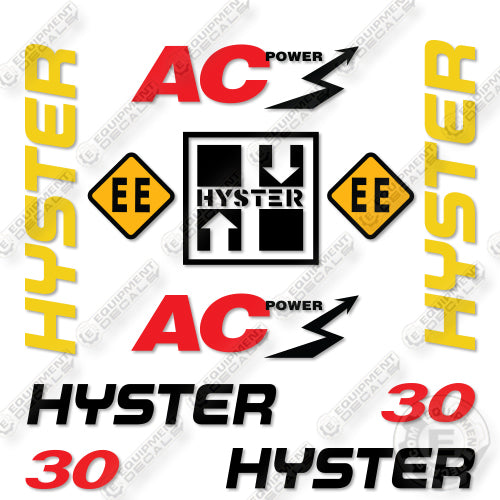 Hyster E30HSD Decal Kit Forklift -Aftermarket Kit