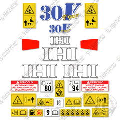 Fits IHI 30V4 Decal Kit Mini Excavator