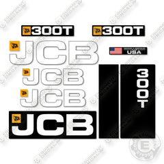 JCB 300T 2019-2020 Decal Kit Compact Track Loader - Aftermarket Kit