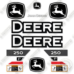 John Deere 250P Decal Kit Excavator- Aftermarket Kit
