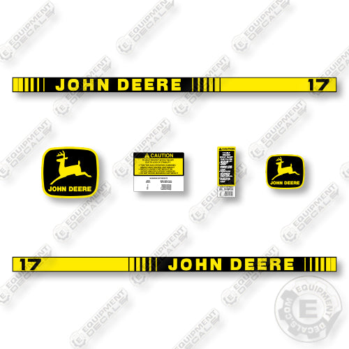 John Deere 17 Decal Kit Lawn Cart - Aftermarket Kit