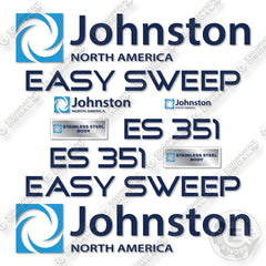 Fits Johnston ES351 Decal Kit Broom Street Sweeper