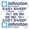 Image of Fits Johnston ES351 Decal Kit Broom Street Sweeper