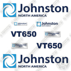 Fits Johnston VT650 Decal Kit Street Sweeper