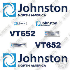 Fits Johnston VT652 Decal Kit Street Sweeper