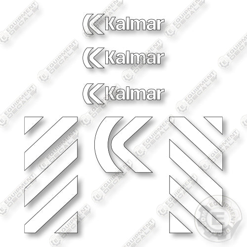 Kalmar DCE160-6 Decal Kit Forklift  - Aftermarket Kit