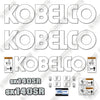 Image of Kobelco SK140SR Decal Kit Excavator -For Blue Machines- Aftermarket Kit