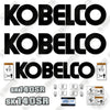 Image of Kobelco SK140SR Decal Kit Excavator - Aftermarket Kit