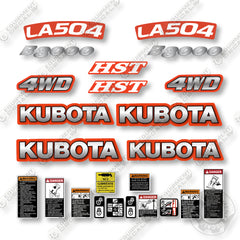 Kubota B3000 +LA504 Decal Kit Tractor -  Aftermarket Kit