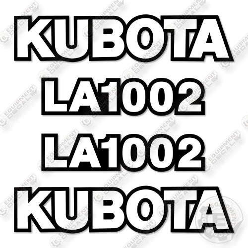 Kubota LA1002 Decal Kit Front End Loader  - Aftermarket Kit