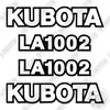 Image of Kubota LA1002 Decal Kit Front End Loader  - Aftermarket Kit