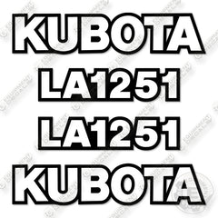 Kubota LA1251 Decal Kit Front End Loader  - Aftermarket Kit