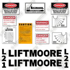 Liftmoore L21 Decal Kit Crane- Aftermarket Kit