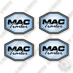 Mac Trailer Set of 4 Logos Decal Kit Trailer - 13 Inches - Aftermarket Kit
