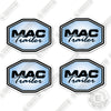 Image of Mac Trailer Set of 4 Logos Decal Kit Trailer - 13 Inches - Aftermarket Kit