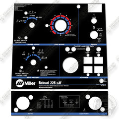 Miller Bobcat 225NT Control Decal Decal Kit Generator - Aftermarket Kit