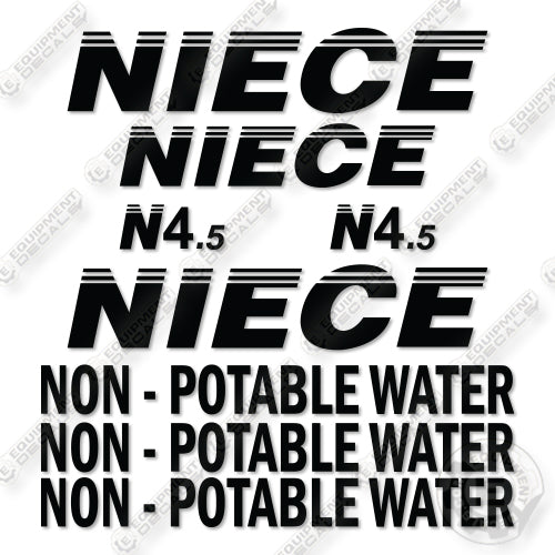 Niece N4.5 Decal Kit Water Tank -Aftermarket Kit