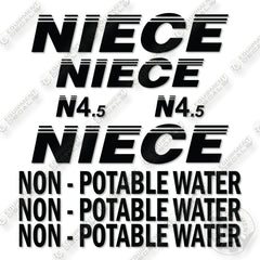 Niece N4.5 Decal Kit Water Tank -Aftermarket Kit