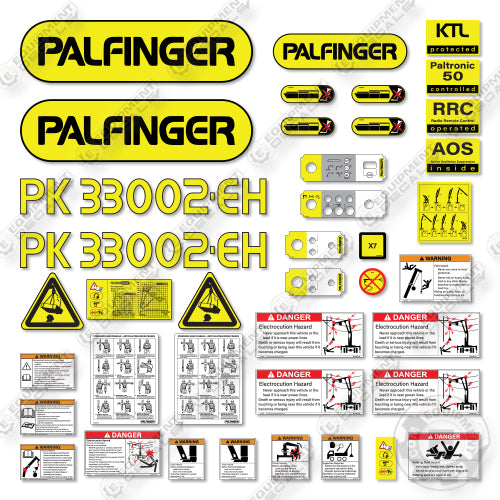 Palfinger PK33002 Decal Kit Crane- Aftermarket Kit