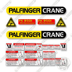 Palfinger PK9501 Decal Kit Crane- Aftermarket Kit