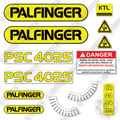 Palfinger PSC4025 Decal Kit Crane- Aftermarket Kit