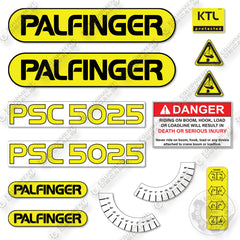 Palfinger PSC5025 Decal Kit Crane- Aftermarket Kit