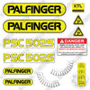 Image of Palfinger PSC5025 Decal Kit Crane- Aftermarket Kit
