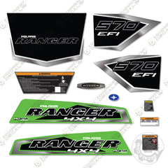 Polaris Ranger 570 2018 Decal Kit UTV - Green -Aftermarket Kit