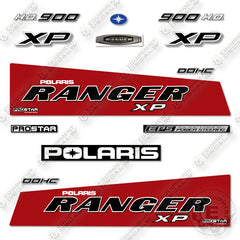 Polaris Ranger 900 XP 2016 Decal Kit UTV - RED- Aftermarket Kit