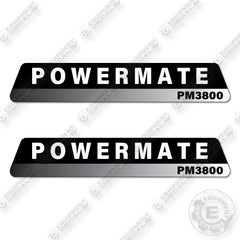 Powermate PM3800 Decal Kit Portable Generator -Aftermarket Kit