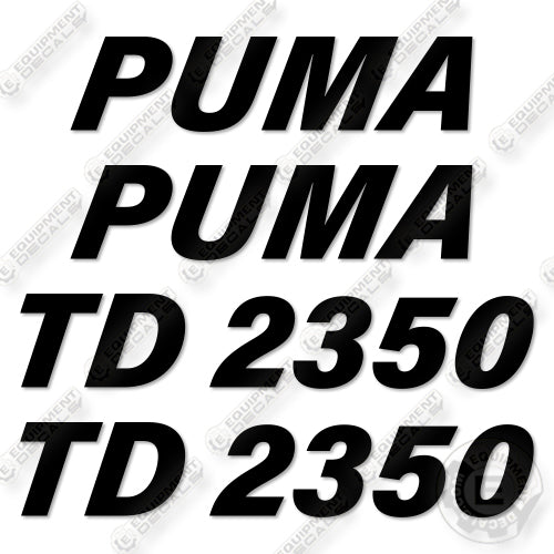 Puma TD2350 Decal Kit Belly Dumper - Aftermarket Kit