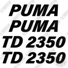 Puma TD2350 Decal Kit Belly Dumper - Aftermarket Kit