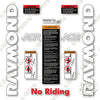Image of Raymond Forward Facing Reach 720-DR30TT--7200-DR30TT Decal Kit Forklift - Aftermarket Kit