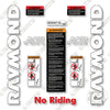 Image of Raymond Forward Facing Reach 740-DR32TT--7400-DR32TT Decal Kit Forklift - Aftermarket Kit
