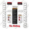 Image of Raymond Forward Facing Reach 752-DR32TT Decal Kit Forklift - Aftermarket Kit