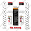 Image of Raymond Forward Facing Reach 772-DR32TT--7720-DR32TT Decal Kit Forklift - Aftermarket Kit