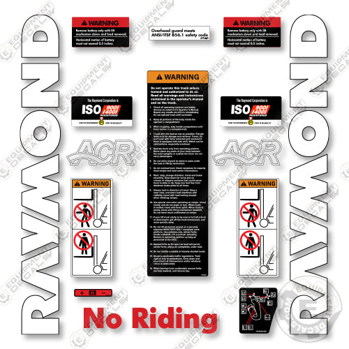 Raymond Side Facing Reach 7300-R35TT--730-R35TT Decal Kit Forklift - Aftermarket Kit