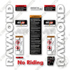 Image of Raymond Side Facing Reach 7300-R45TT Decal Kit Forklift - Aftermarket Kit