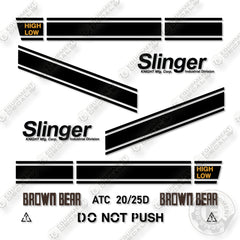 Slinger Brown Bear ATC20-25D Decal Kit All-Terrain Carrier -Aftermarket Kit