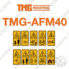 Image of TMG AMF-40 Decal Kit ATV - Aftermarket Kit
