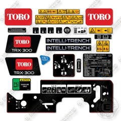 Toro TRX 300 Decal Kit Trencher- Aftermarket Kit
