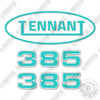 Image of Tennant 385 Decal Kit Sweeper - Aftermarket Kit