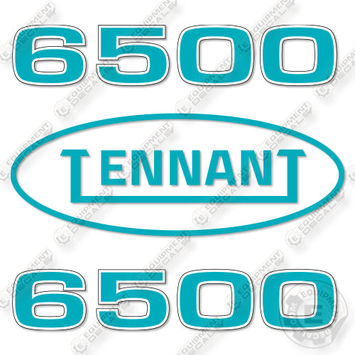 Tennant 6500 Decal Kit Sweeper - Aftermarket Kit