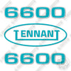 Image of Tennant 6600 Decal Kit Sweeper - Aftermarket Kit