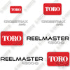 Image of Toro 4300-D Decal Kit Mower- Aftermarket Kit