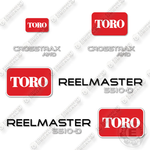 Toro 5510-D Decal Kit Mower- Aftermarket Kit