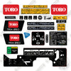 Image of Toro TRX 250 Decal Kit Trencher- Aftermarket Kit
