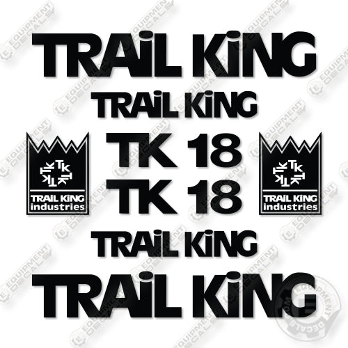 Trail King TK18 Decal Kit Trailer - Aftermarket Kit