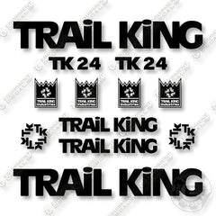 Trail King TK24 Decal Kit Trailer - Aftermarket Kit