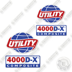 Utility 4000D-X Composite Decal Kit Dry Van Trailer- Aftermarket Kit